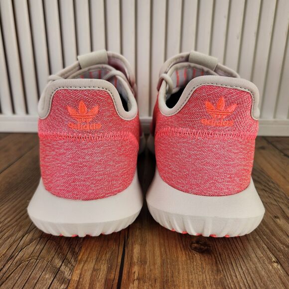 Adidas Tubular Shadow Womens Sz 7.5 Aero Pink Knit Running Sneakers Shoes B22636 - Picture 4 of 9